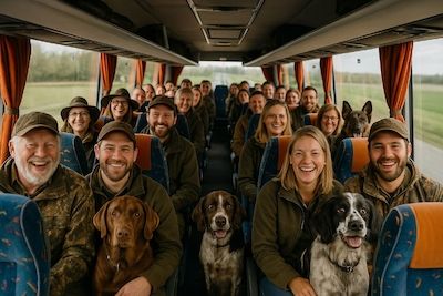 Gemeinsame Busfahrt zur Messe „Jagd & Hund“ in Dortmund 🚌🐕🦌